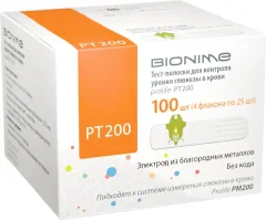 Тест-полоски для глюкометра Bionime Prolife PT200 (100шт) — фото 7