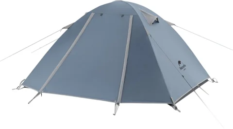 Палатка Naturehike P-Series NH18Z022-P 210T/65D / 6927595783597 (серый-голубой)