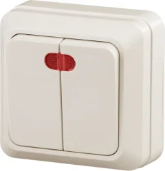 Выключатель INTRO Quadro 2-105-02 / Б0053768 (слоновая кость) — фото 3