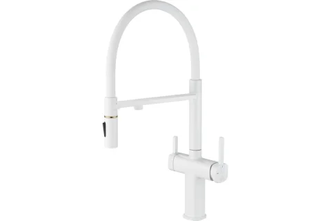 Смеситель Rose R358C (белый)