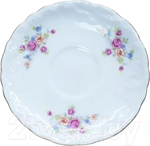 Блюдце Cmielow i Chodziez Rococo / 7490-0030590 (бабушкин цветок)