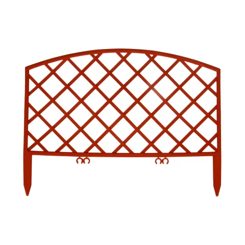 Изгородь декоративная GREENGO Romanika 35x220см 5 секций (терракотовый)