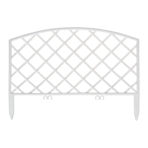 Изгородь декоративная GREENGO Romanika 35x220см 5 секций (белый)