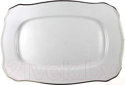Блюдо Cmielow i Chodziez Romantika / B014-0R12500 (золотая линия)