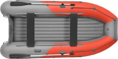 Надувная лодка Roger Boat Sfera 3300 (безконусная, малый киль, красный/серый комби) — фото 2