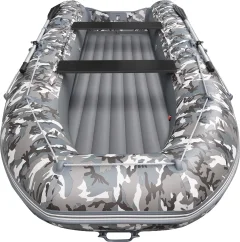 Надувная лодка Roger Boat Sfera 3300 (безконусная, малый киль, серый камуфляж/графит комби) — фото 6