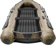 Надувная лодка Roger Boat Sfera 3300 (безконусная, малый киль, камуфляж камыш/черный комби) — фото 6
