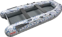 Надувная лодка Roger Boat Sfera 3300 (безконусная, малый киль, битое стекло/серый комби) — фото 1