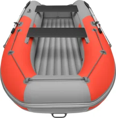 Надувная лодка Roger Boat Sfera 3500 (безконусная, малый киль, красный/серый комби) — фото 4