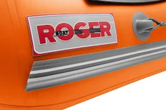 Надувная лодка Roger Boat Sfera 3500 (безконусная, малый киль, графит/оранжевый комби) — фото 8