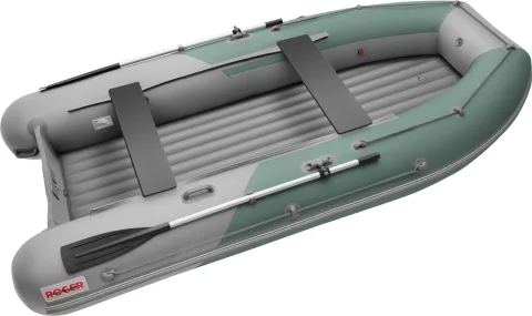 Надувная лодка Roger Boat Sfera 3500 (безконусная, малый киль, зеленый/серый комби)