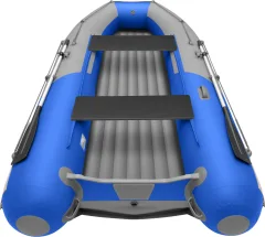 Надувная лодка Roger Boat Sfera 3500 (безконусная, малый киль, серый/синий комби) — фото 6
