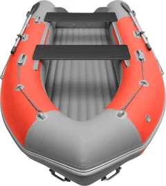 Надувная лодка Roger Boat Sfera 3800 (безконусная, средний киль, красный/серый комби) — фото 6