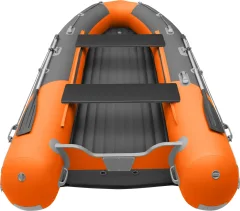 Надувная лодка Roger Boat Sfera 3800 (безконусная, средний киль, графит/оранжевый комби) — фото 5
