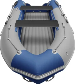 Надувная лодка Roger Boat Sfera 3800 (безконусная, средний киль, серый/синий комби) — фото 5