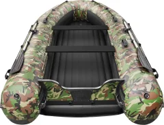 Надувная лодка Roger Boat Sfera 3800 (безконусная, средний киль, зеленый камуфляж/черный комби) — фото 5