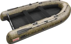 Надувная лодка Roger Boat Sfera 3800 (безконусная, средний киль, камуфляж камыш/черный комби) — фото 1