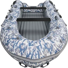 Надувная лодка Roger Boat Sfera 3800 (безконусная, средний киль, битое стекло/серый комби) — фото 5