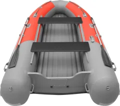 Надувная лодка Roger Boat Sfera 4000 (безконусная, средний киль, красный/серый комби) — фото 5