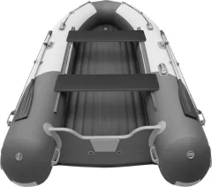 Надувная лодка Roger Boat Sfera 4000 (безконусная, средний киль, белый/графит комби) — фото 5