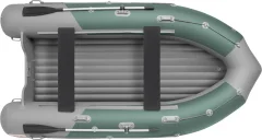 Надувная лодка Roger Boat Sfera 4000 (безконусная, средний киль, зеленый/серый комби) — фото 2