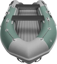 Надувная лодка Roger Boat Sfera 4000 (безконусная, средний киль, зеленый/серый комби) — фото 6