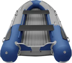 Надувная лодка Roger Boat Sfera 4000 (безконусная, средний киль, серый/синий комби) — фото 4