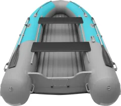 Надувная лодка Roger Boat Sfera 4000 (безконусная, средний киль, бирюзовый/серый комби) — фото 6