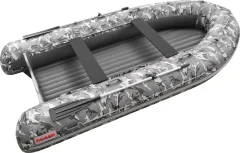 Надувная лодка Roger Boat Sfera 4000 (безконусная, средний киль, серый камуфляж/графит комби) — фото 1