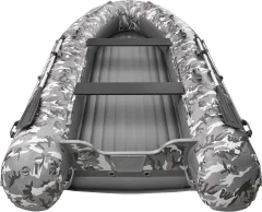 Надувная лодка Roger Boat Sfera 4000 (безконусная, средний киль, серый камуфляж/графит комби) — фото 6