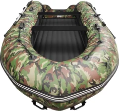 Надувная лодка Roger Boat Sfera 4000 (безконусная, средний киль, зеленый камуфляж/черный комби) — фото 6