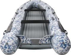 Надувная лодка Roger Boat Sfera 4000 (безконусная, средний киль, битое стекло/серый комби) — фото 5
