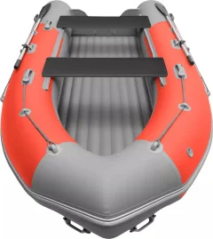 Надувная лодка Roger Boat Sfera 4200 (безконусная, средний киль, красный/серый комби) — фото 5