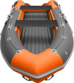 Надувная лодка Roger Boat Sfera 4200 (безконусная, средний киль, графит/оранжевый комби) — фото 8