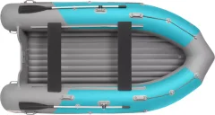 Надувная лодка Roger Boat Sfera 4200 (безконусная, средний киль, бирюзовый/серый комби) — фото 2