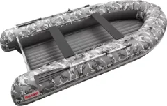Надувная лодка Roger Boat Sfera 4200 (безконусная, средний киль, серый камуфляж/графит комби) — фото 1
