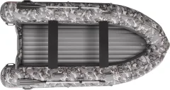 Надувная лодка Roger Boat Sfera 4200 (безконусная, средний киль, серый камуфляж/графит комби) — фото 2