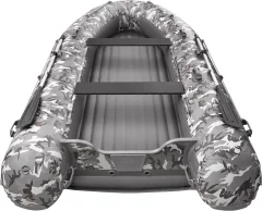 Надувная лодка Roger Boat Sfera 4200 (безконусная, средний киль, серый камуфляж/графит комби) — фото 10