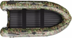 Надувная лодка Roger Boat Sfera 4200 (безконусная, средний киль, зеленый камуфляж/черный комби) — фото 2