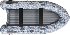 Надувная лодка Roger Boat Sfera 4200 (безконусная, средний киль, битое стекло/серый комби) — фото 2