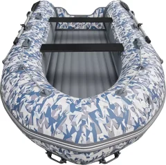 Надувная лодка Roger Boat Sfera 4200 (безконусная, средний киль, битое стекло/серый комби) — фото 5