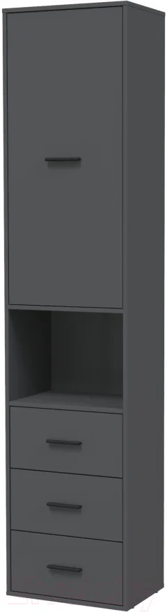Шкаф-пенал Interline Skill-24 (1) (антрацит/антрацит) — фото 1
