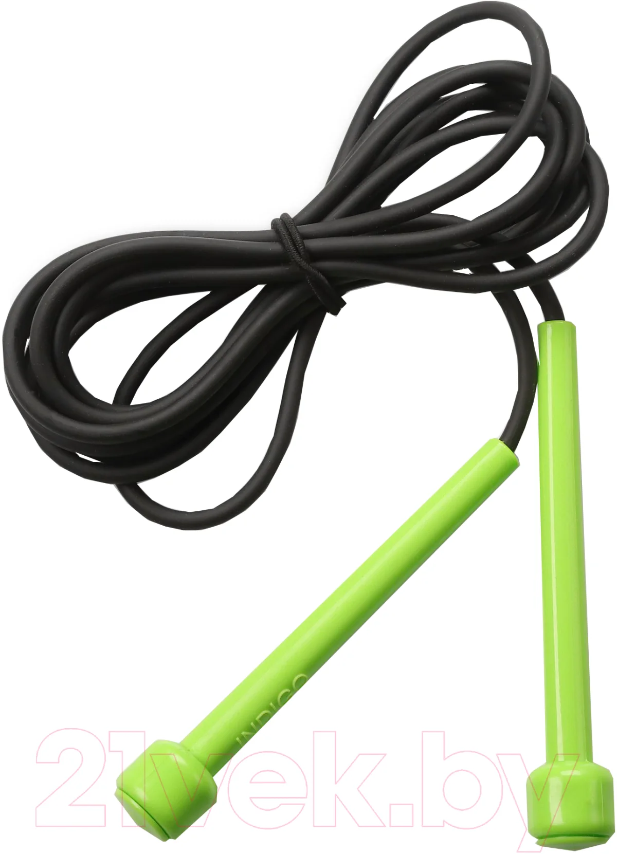 Скакалка Indigo Sport SM-405 (салатовый/черный)