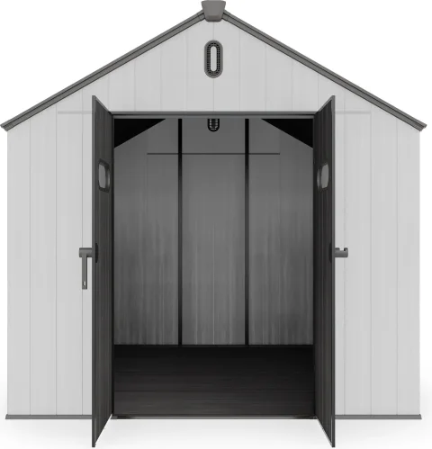 Сарай из пластика Springhouse Smart Country 8123 (черный/светло-серый)