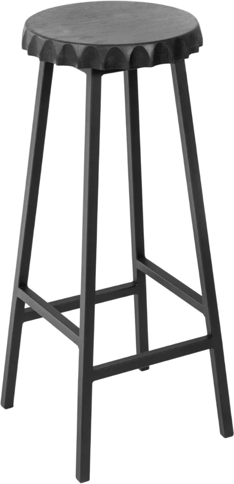 Табурет барный Stal-Massiv Smbeer-65 (черный/черный)