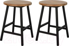 Набор табуретов Stal-Massiv SMH-245ND (2шт, дуб натуральный/черный) — фото 1