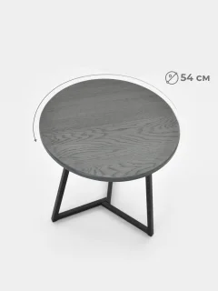 Журнальный столик Stal-Massiv SMT-60 (дуб серый/черный) — фото 10