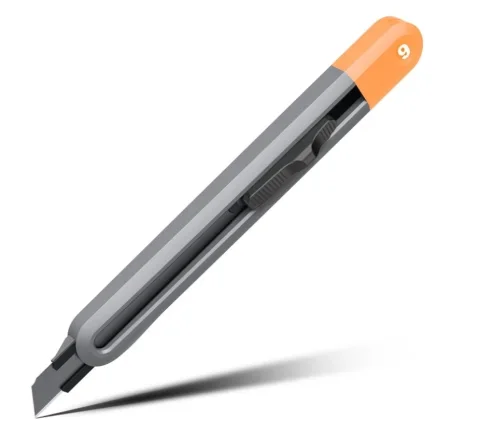 Нож пистолетный Deli Soft Touch / HT4009C (оранжевый)