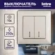 Выключатель INTRO Solo 4-105-02 / Б0053594 (слоновая кость) — фото 4