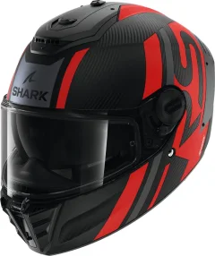 Мотошлем Shark Helmets Spartan RS Carbon Shawn Mat (XL, черный/антрацит/красный) — фото 1